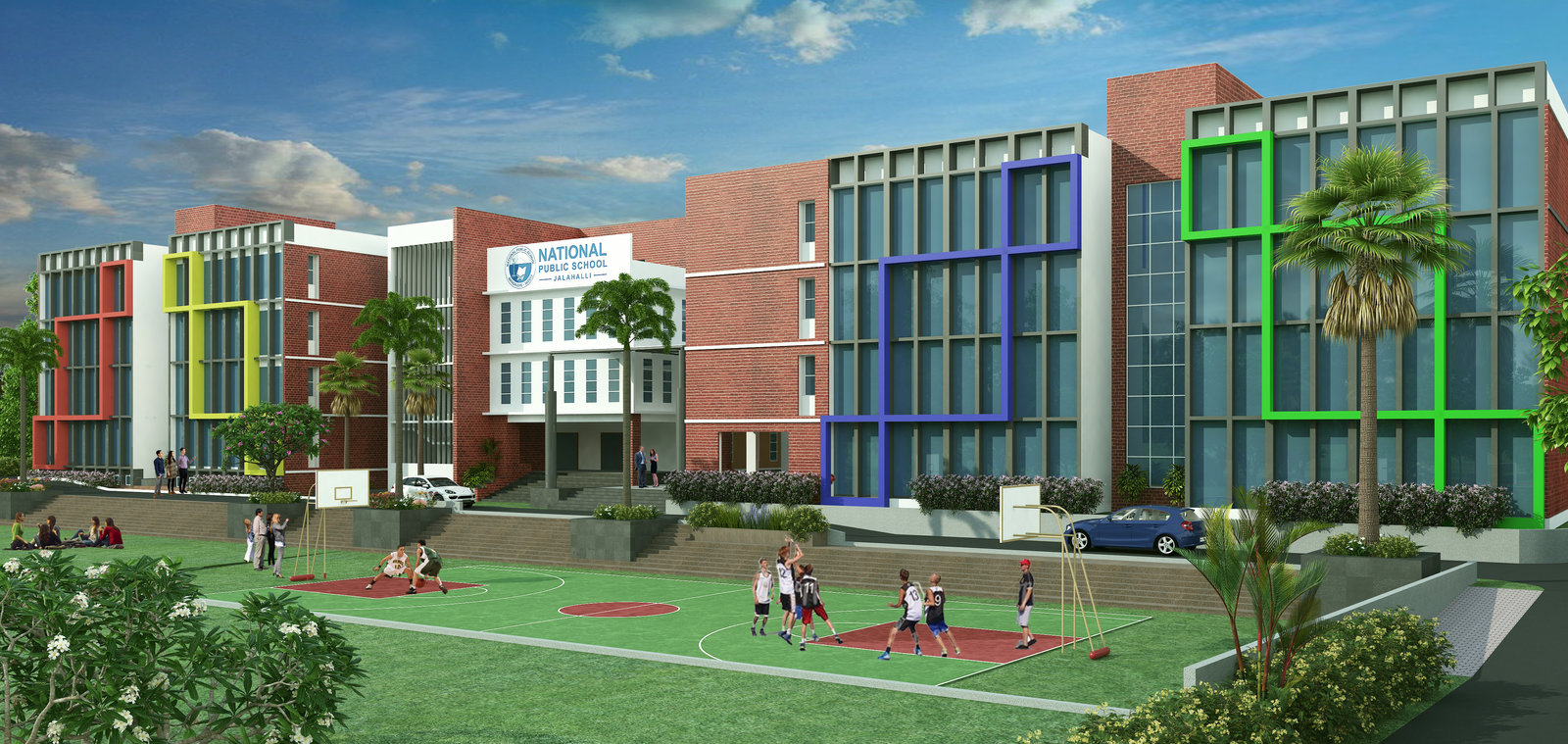 National Public School, Jalahalli — education architecture in Bangalore, Karnataka by Kumar & Swamy Architects