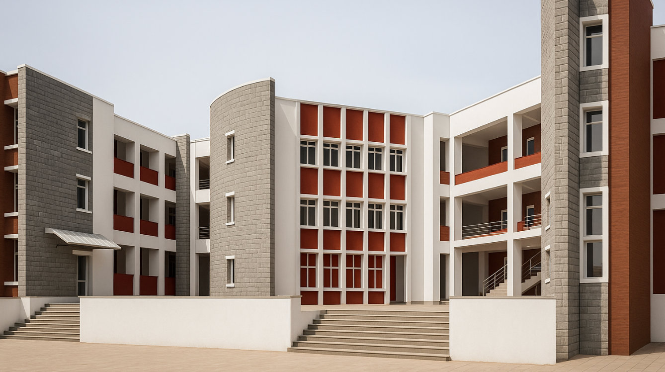 SJR Public Schools — education architecture in Bangalore, Karnataka by Kumar & Swamy Architects